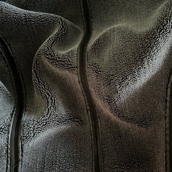 Zara Men’s suede dark brown heavy jacket with fleece lining - Picture 4 of 4